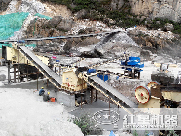 河卵石制砂機投產現(xiàn)場